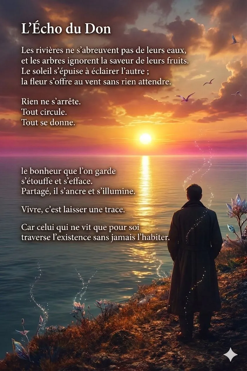 Citation L'écho du don par Rida Lamrini