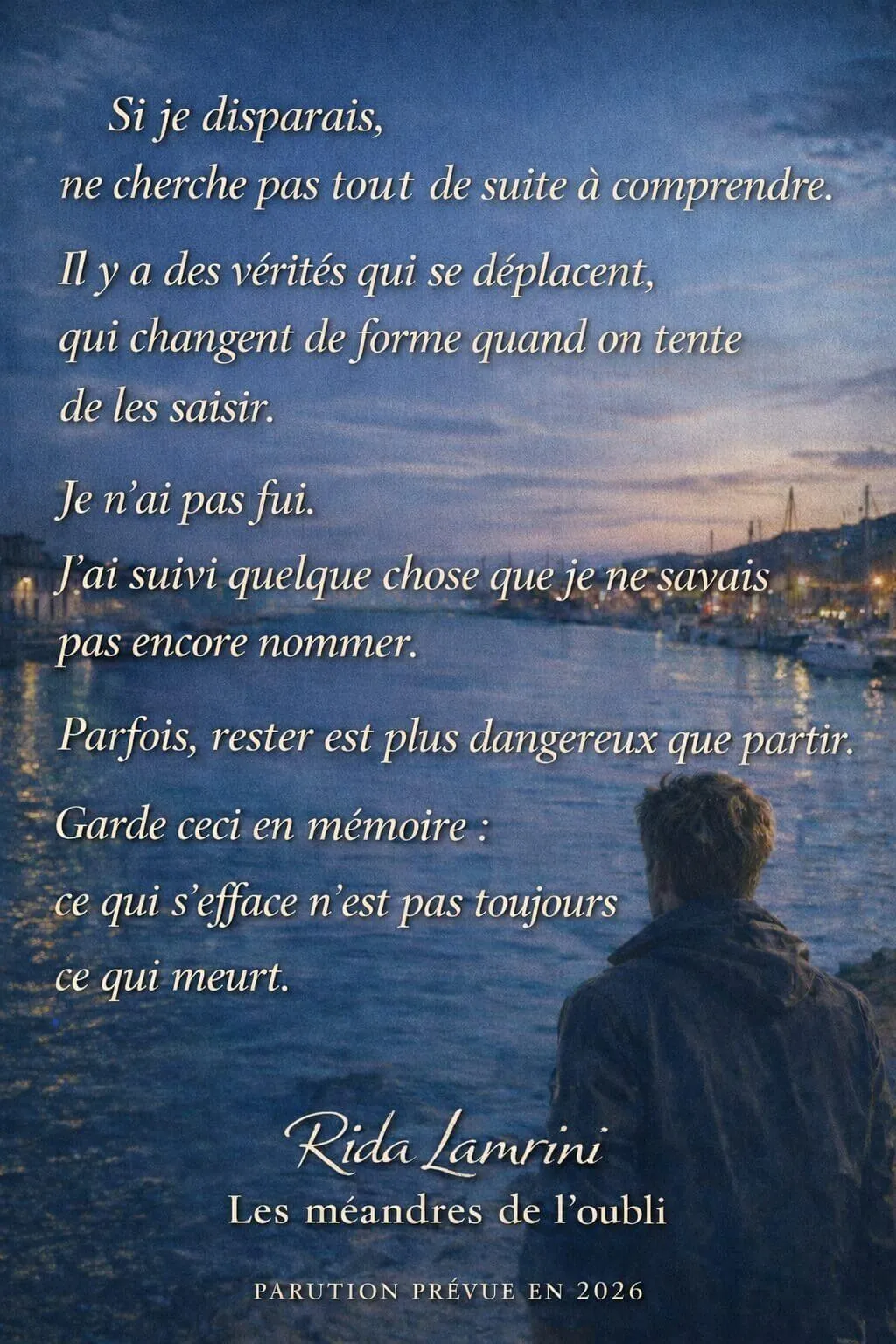 Extrait inédit 1 du roman Les méandres de l'oubli