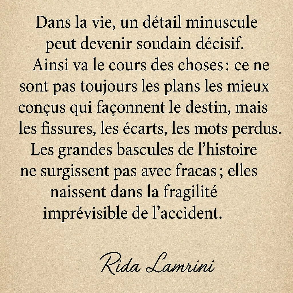 Extrait inédit 11 du roman Les méandres de l'oubli