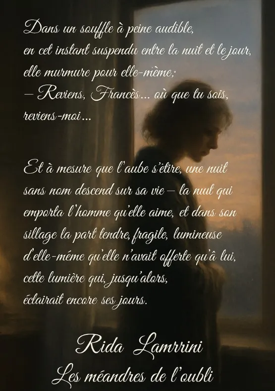 Extrait inédit 5 du roman Les méandres de l'oubli