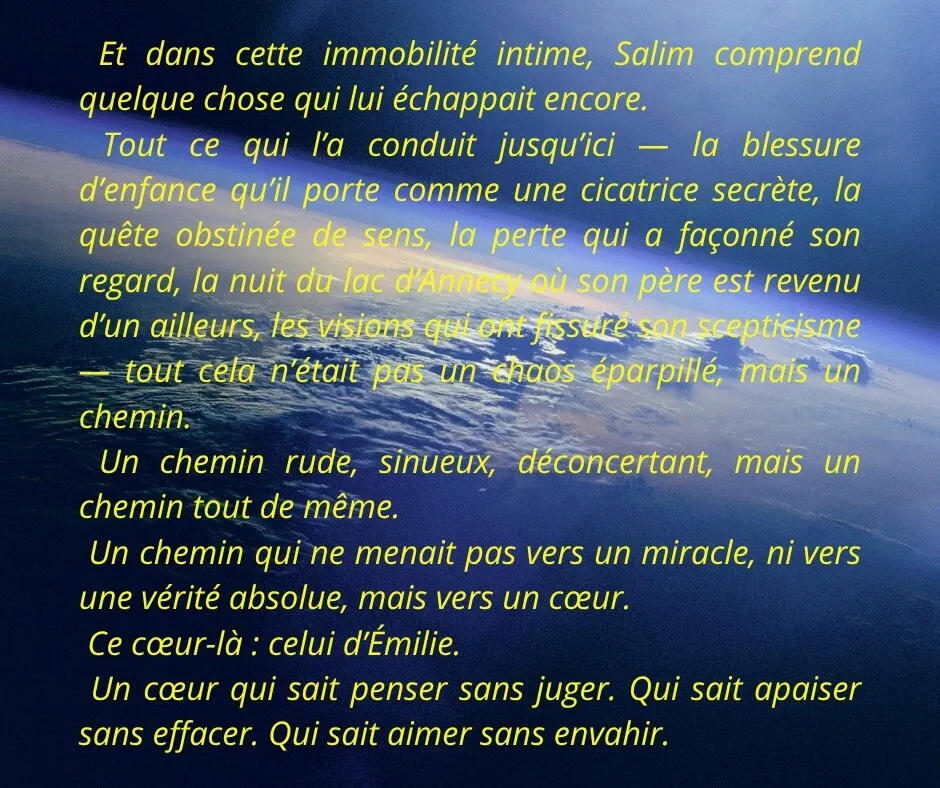 Extrait inédit 9 du roman Les méandres de l'oubli