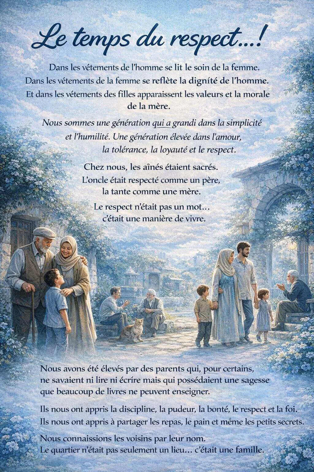 Pensée Le temps du respect par Rida Lamrini